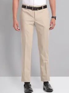 AD By Arvind Regular Fit Dobby Formal Trousers