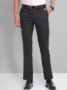 AD By Arvind Regular Fit Dobby Formal Trousers