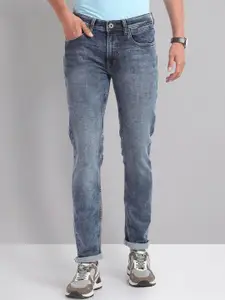 AD By Arvind Men Skinny Fit Heavy Fade Jeans