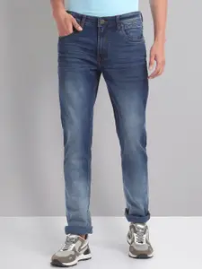 AD By Arvind Men Skinny Fit Low Distress Heavy Fade Jeans