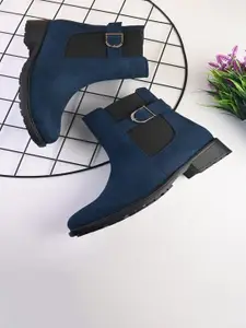 pelle albero Women Block-heeled Leather Chelsea Boots