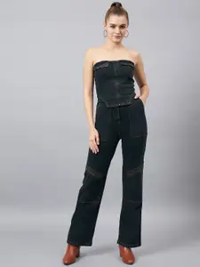 Orchid Hues Pure Cotton Tube Top With Trouser
