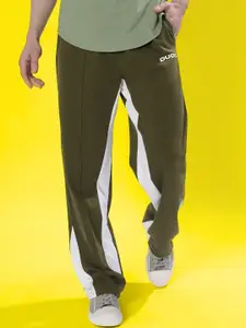 WEARDUDS Men Cotton Colourblocked Relaxed Fit Mid Rise Track Pants