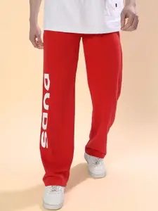WEARDUDS Men Printed Relaxed-fit Track Pants