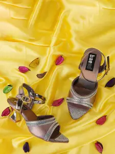 BAESD Girls Embellished Block Heels