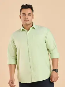 Big Hello - The Plus Life Spread Collar Cotton Casual Shirt