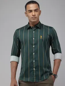 U.S. Polo Assn. Denim Co. Slim Fit Opaque Striped Casual Shirt