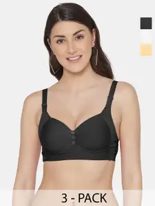 Tweens Pack Of 3 Full Coverage Lightly Padded Minimizer Bra with All Day Comfort