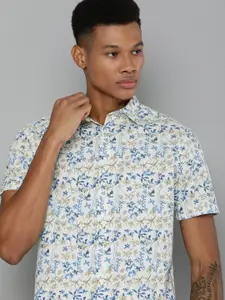 Flying Machine Floral Printed Pure Cotton Casual Shirt