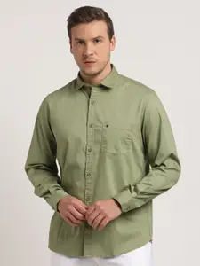 Turtle Relaxed Slim Fit Cotton Casual Shirt