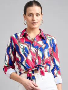 Style Quotient Abstract Printed Party Shirt