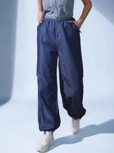 STREET 9 Women Smart Jogger Low Distress Jeans