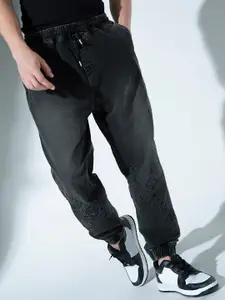Hubberholme Men Jogger Low Distress Light Fade Stretchable Jeans