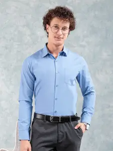 The Indian Garage Co. X Luxe Slim Fit Long Sleeves  Opaque Formal Shirt