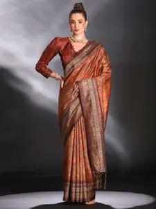 Saree mall Kalamkari Printed Bagru Saree