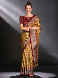Saree mall Floral Printed Cotton Bagru Sarees