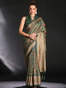 Saree mall Floral Printed Cotton Bagru Sarees