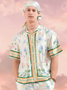 The Indian Garage Co Printed Shirt & Shorts Co-Ord