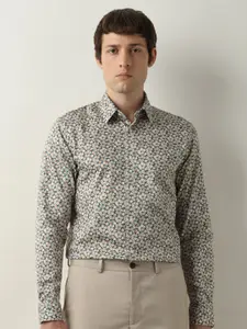 SELECTED Slim Fit Floral Printed Cotton Casual Shirt