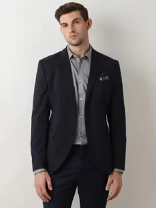 SELECTED Slim Fit Self Design Opaque Cotton Formal Shirt