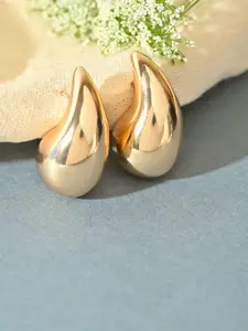 ToniQ Gold-Plated Geometric Studs Earrings