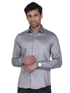Berkshire Smart Slim Fit Long Sleeves Satin Casual Shirt