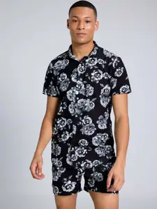 PURPLEMANGO THE FRUIT OF FASHION Printed Pure Cotton Slim Fit Shirt & Shorts Co-Ords