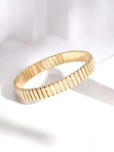 Rubans Voguish 18 KT Gold Plated Tarnish Free Waterproof Bangle Style Bracelet