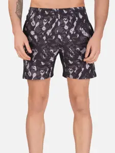 NEVER LOSE Men Camouflage Printed Sports Shorts