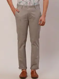 Raymond Men Slim Fit Mid-Rise Woven Cotton Formal Trouser