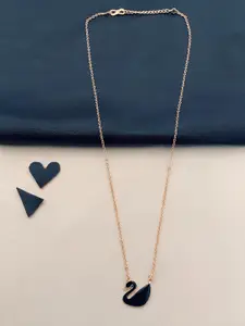 ABDESIGNS Rose Gold-Plated Chain With Pendant