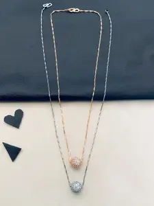 ABDESIGNS Set Of 2 Gold-Plated Chain With Pendant