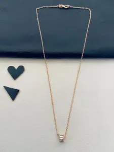 ABDESIGNS Rose Gold-Plated Chain With Pendant