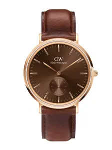 Daniel Wellington Men Leather Straps Analogue Watch DW00100707K