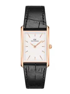 Daniel Wellington Men Leather Bracelet Style Straps Analogue Watch DW00100698K