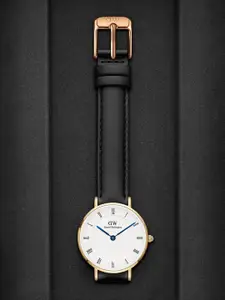 Daniel Wellington Women Dial & Leather Bracelet Style Straps Analogue Watch DW00100683K