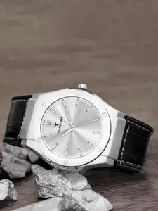 Franktime Men Dial Leather Bracelet Style Straps Analogue Watch FT-0038 SL