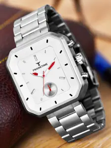 Franktime Men Stainless Steel Bracelet Style Straps Analogue Watch FT-0004
