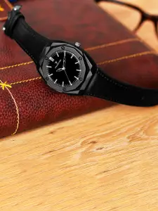 Franktime Men Leather Bracelet Style Straps Analogue Watch FT-0007