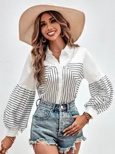 Stylecast X Slyck Vertical Striped Comfort Casual Shirt