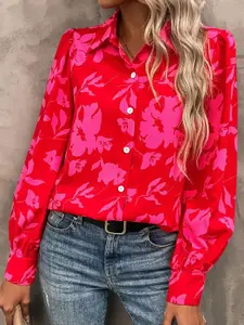 Stylecast X Slyck Comfort Opaque Floral Printed Casual Shirt