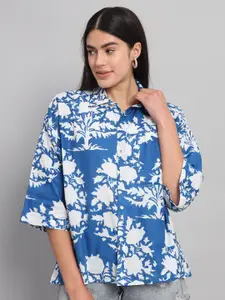 HANDICRAFT PALACE Comfort Floral Opaque Printed Cotton Casual Shirt