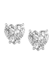 ORIONZ Gold-Plated Sterling Silver Cubic Zirconia Studded Studs Earrings