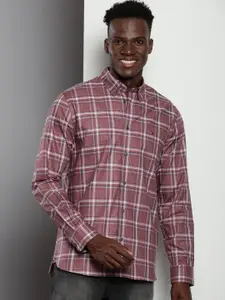 Tommy Hilfiger Tartan Checked Button-Down Collar Cotton Casual Shirt