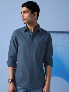 Andamen Premium Spread Collar Full Sleeves Cotton Casual Shirt