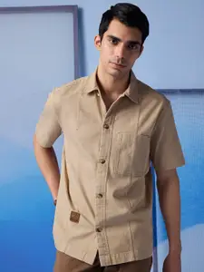 Andamen Premium Spread Collar Half Sleeves Casual Shirt