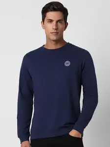 Peter England Casuals Round Neck Pullover Cotton Sweatshirt