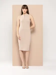 Chemistry Women Bodycon Solid Midi Dress