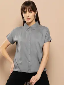 Chemistry Women Standard Solid Casual Shirt
