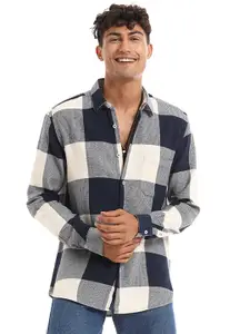 Banana Club Relaxed Slim Fit Checked Cotton Casual Shirt